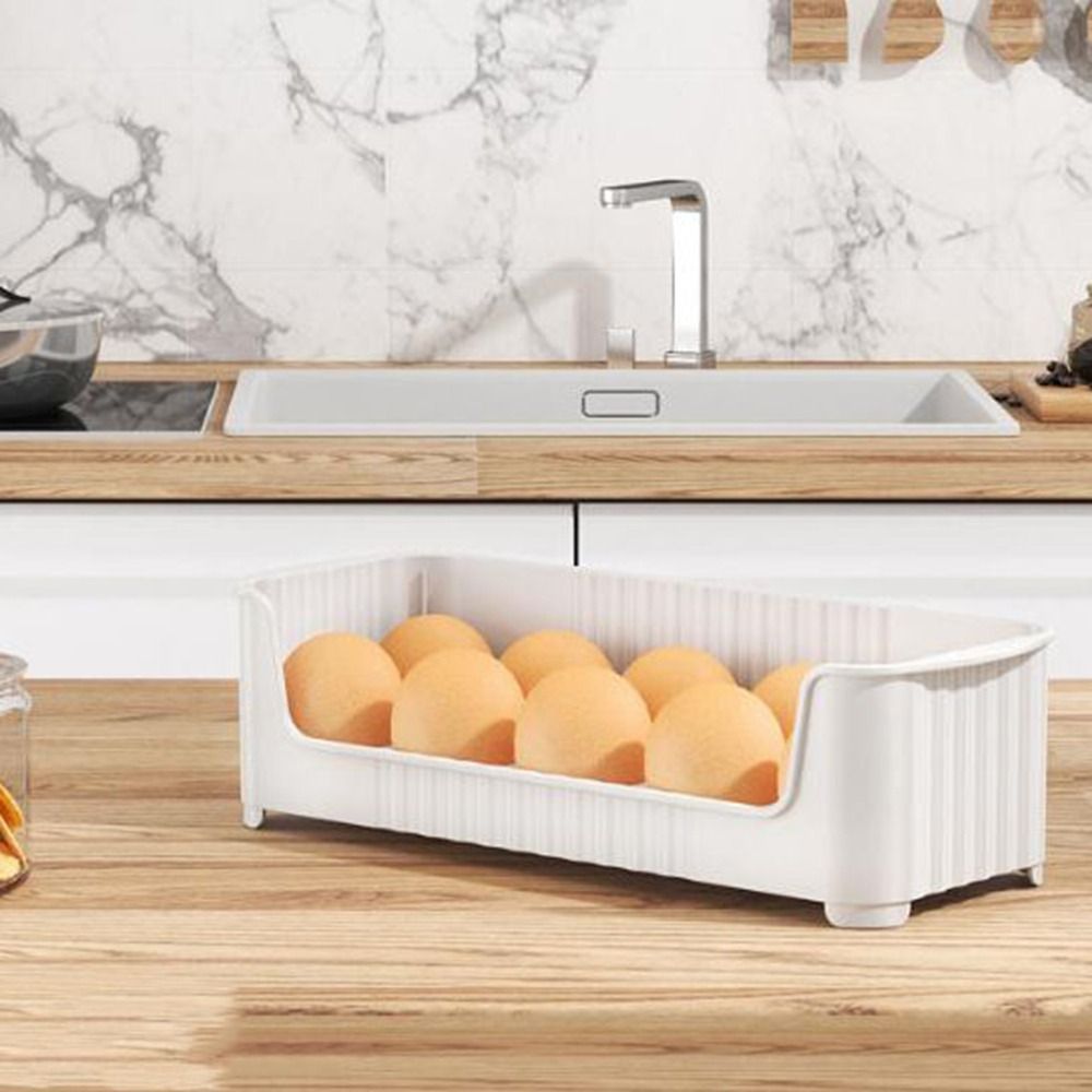 Freshkeeping Egg Holder Refrigerator Side Door Egg Storage Tray Organizer For Kitchen Safe Material 4