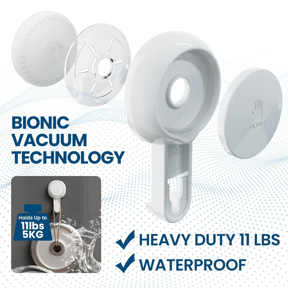 Heavy Duty Shower Hanger Easy To Install Towel Hooks No Drilling Hooks For Bathroom And Kitchen 5