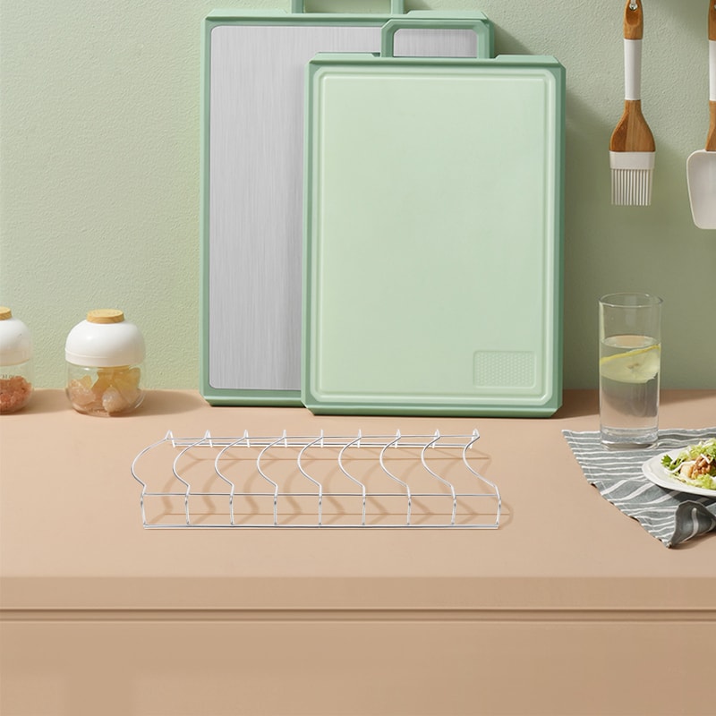 Compact Storage Solution, Stainless Steel Dish Rack with Sections, Bowl Holder, Kitchen Drying Rack