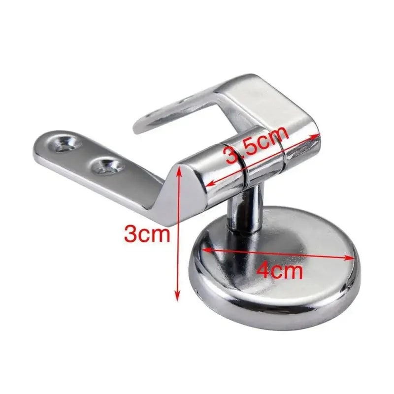 Chrome Toilet Seat Hinges, Universal Spare Replacement Set with Fittings