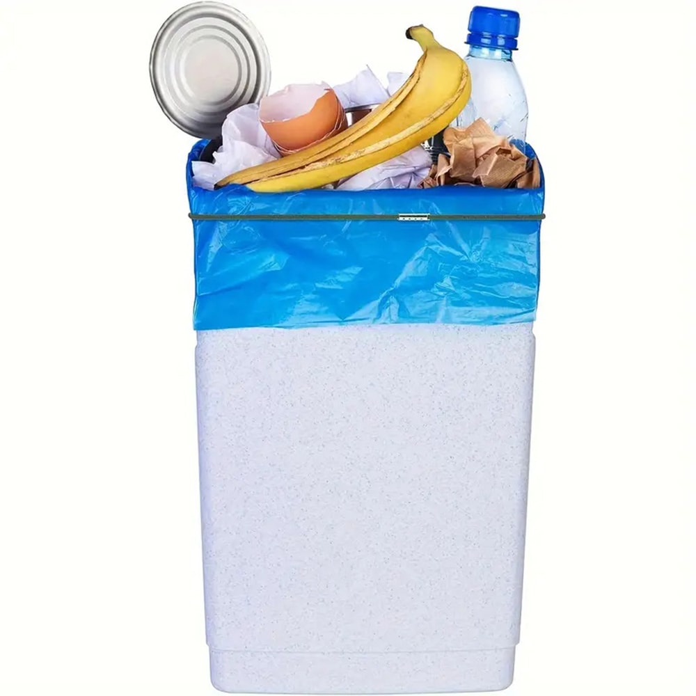 Elastic Garbage Can Bands, Colorful Adjustable Cord Lock Bands for Home, Office, and Litter Box Use