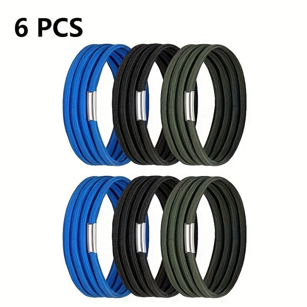 Elastic Garbage Can Bands, Colorful Adjustable Cord Lock Bands for Home, Office, and Litter Box Use