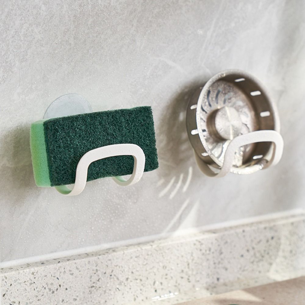 Durable Kitchen Organizer, New Suction Cup Sink Drain Rack, Multifunctional PP Storage Holder