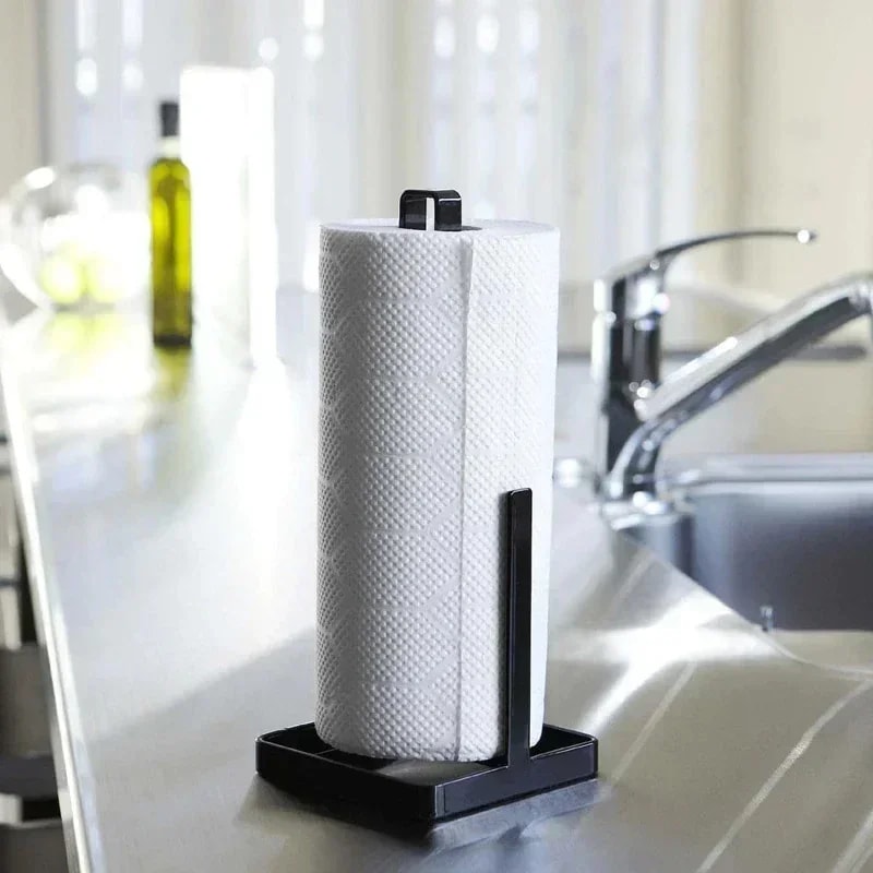 Silver Napkins Rack Kitchen Paper Towel Holder Bathroom Tissue Stand Home Storage Accessory 0
