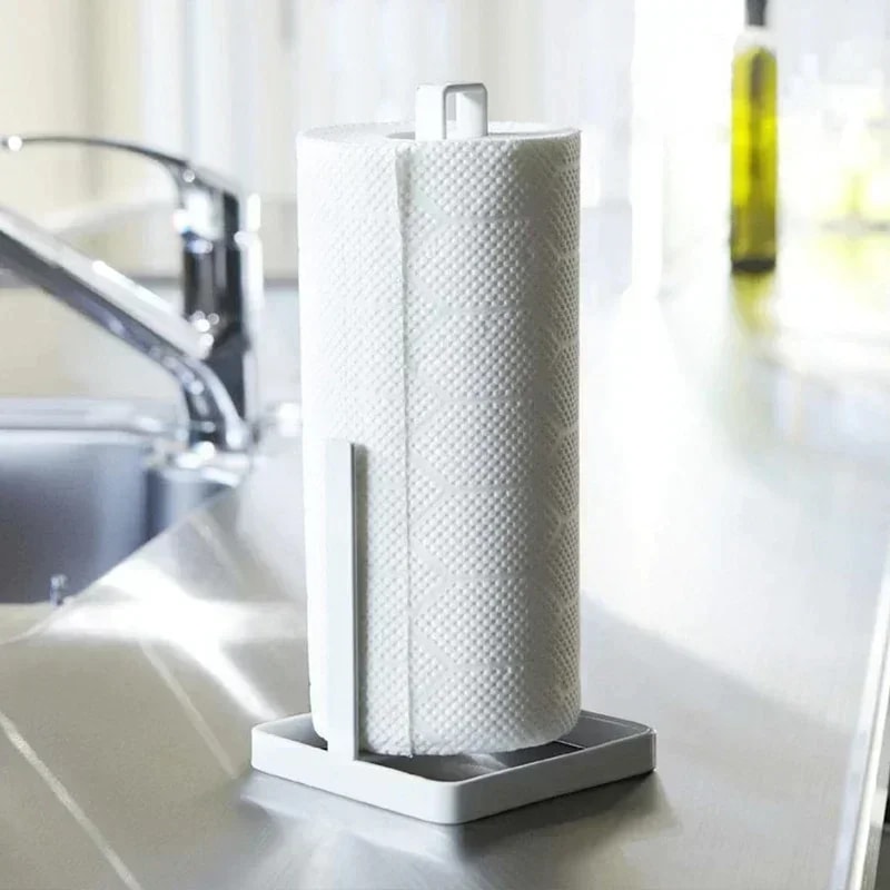 Silver Napkins Rack Kitchen Paper Towel Holder Bathroom Tissue Stand Home Storage Accessory 1