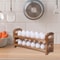 Stackable Wooden Egg Tray with Handles, Fresh Egg Storage for Countertop, Kitchen Organizer