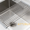 Kitchen Sink Double Bowl, Stainless Steel Inset Basket W/Drainer and Soap Dispenser