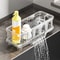 Sink Dish Sponge Holder, Kitchen Organizer Caddy, Storage Rack for Shampoo Soap, Bathroom Drain Shelf