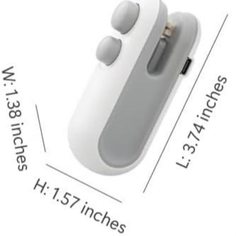 Food Bag Sealing Tool, Portable Rechargeable Bag Sealer & Cutter
