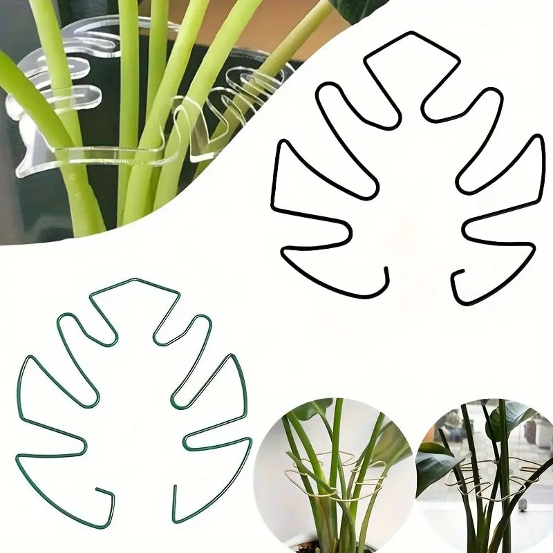 Iron Hooks Hanging Plant Stand, Large Flowerpot Holder for Indoor and Outdoor Spaces