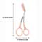Stainless Steel Pink Eyebrow Trimming Scissors with Built-In Comb for Perfect, Precise Grooming