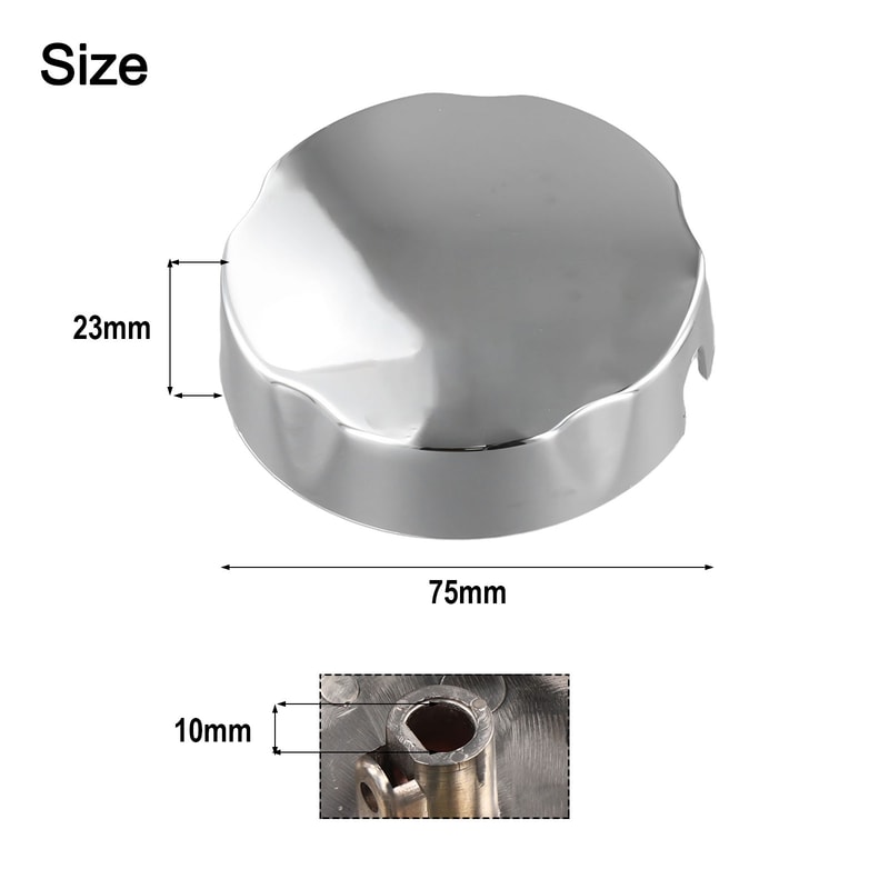 Plastic Chrome Knob for Rotating Bath Control, Elegant Bathroom Accessories