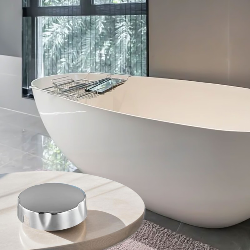 Plastic Chrome Knob for Rotating Bath Control, Elegant Bathroom Accessories