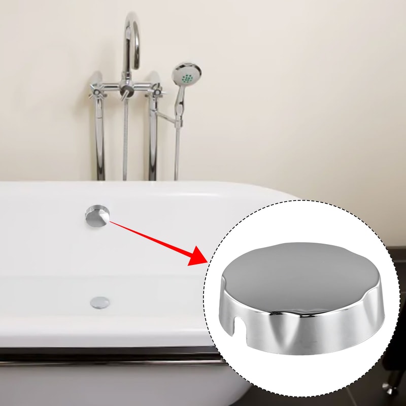 Plastic Chrome Knob for Rotating Bath Control, Elegant Bathroom Accessories