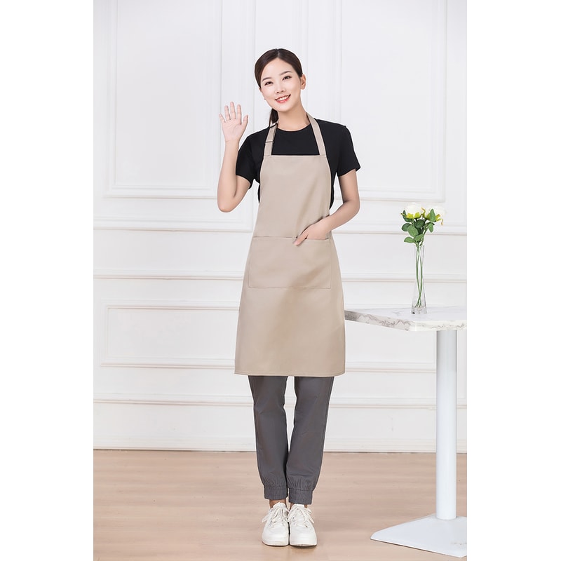 Custom Women's Kitchen Apron, Chef Work Apron for Grill, Restaurant, Bar Cafes, Beauty & Nails Studios Logo Design