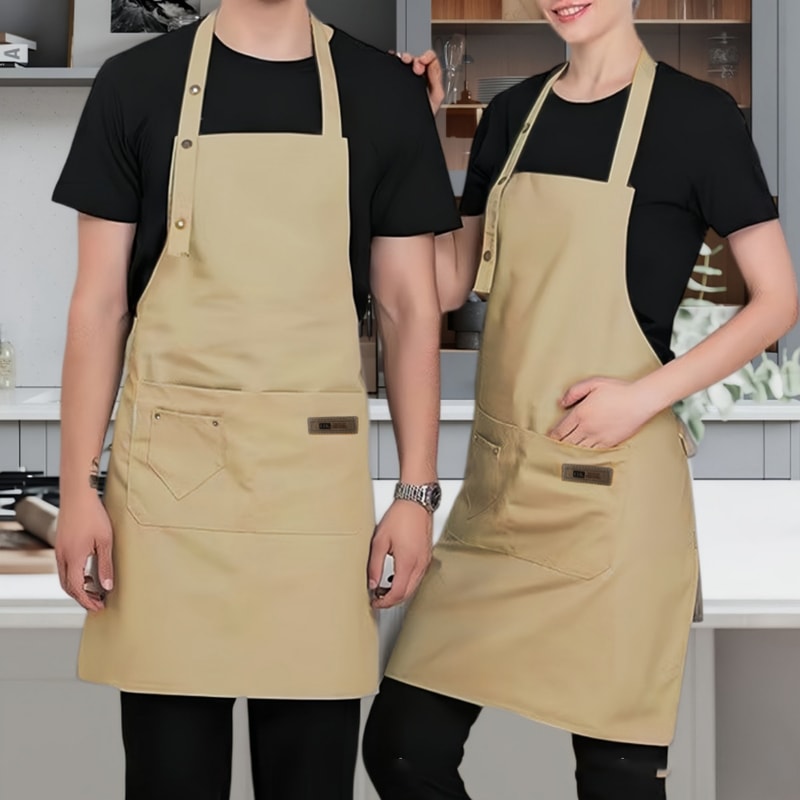 Stylish Kitchen Aprons for Women and Men, Chef Apron for Grill, Restaurant and Beauty Nails Studios