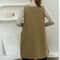 Waterproof Kitchen Apron with Pockets for Women, Anti-Dirty Long Vest, Perfect for Painting and Working