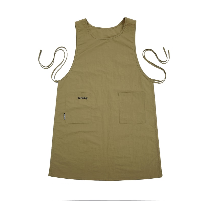 Waterproof Kitchen Apron with Pockets for Women, Anti-Dirty Long Vest, Perfect for Painting and Working