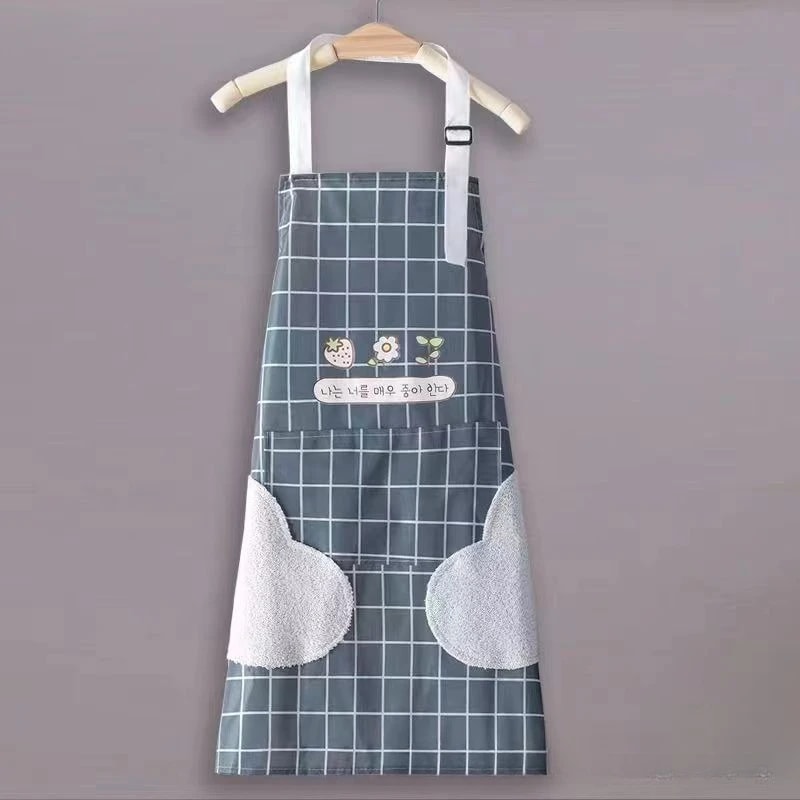 Waterproof Kitchen Apron with Pockets for Women, Anti-Dirty Long Vest, Perfect for Painting and Working