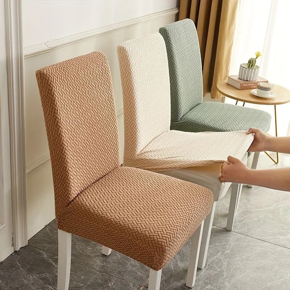 Cheap Elastic Chair Cover, Universal Size for Dining Chairs, Big Elastic Seat Covers for Home Living