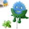 Printing Countertop Sponge Rack Organizer, Cute Hanging Soap Holder with Drainage for Kitchen