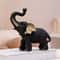 Black Gold Elephant Statue Good Fortune Ornament For Living Room Home Decoration Display 1
