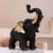 Black Gold Elephant Statue Good Fortune Ornament For Living Room Home Decoration Display 3
