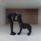 Minimalist Abstract Sculpture, Human and Pet Figurine, Emotional Companionship for Living Room or Desk