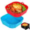Reusable Silicone Air Fryer Basket, Safe BBQ Mold Pan, Food Grade Tray for Airfryer & Oven