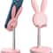 Pink Bunny Adjustable Phone Stand, Desk Holder Compatible with iPhone, Kindle, iPad, Switch, and All Phones