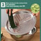 Multifunctional Vegetable Slicer, Stainless Steel Potato Slicer, Washing Basin & Drain Basket