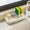 Countertop Storage For Sponges Soap Rags MultiPurpose Sink Organizer With Drain Rack Kitchen Sink 2