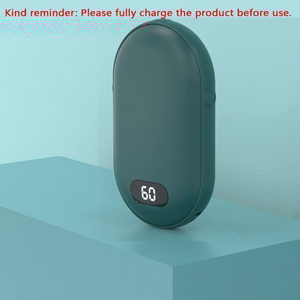DoubleSided Heating Pocket Hand Warmer Rechargeable With Two Temperature Settings 1