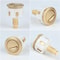 Cistern Flusher Replacement Push Button, Easy Install Golden Plated Toilet Flush Button, Bathroom Upgrade Parts