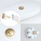 Cistern Flusher Replacement Push Button, Easy Install Golden Plated Toilet Flush Button, Bathroom Upgrade Parts