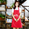 Striped Cotto Linen Apron with Cotton Waistband, Stain Oil Resistance Coffee Overalls for Kitchen