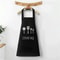 Striped Cotto Linen Apron with Cotton Waistband, Stain Oil Resistance Coffee Overalls for Kitchen