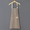 Striped Cotto Linen Apron with Cotton Waistband, Stain Oil Resistance Coffee Overalls for Kitchen