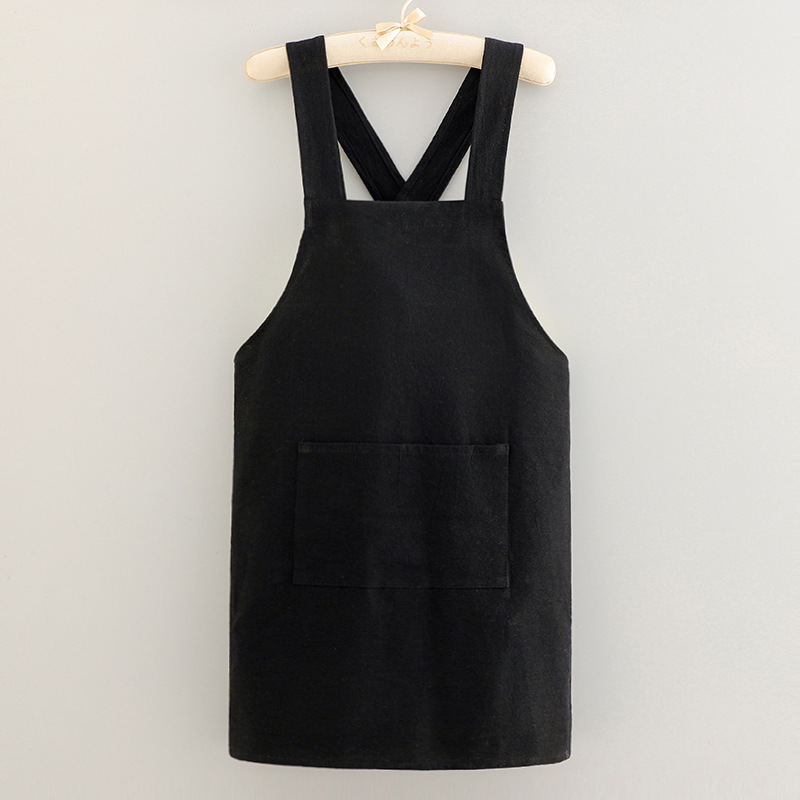 Breathable Cotton Cooking Apron, Fashionable Kitchen Housework Protective Cover
