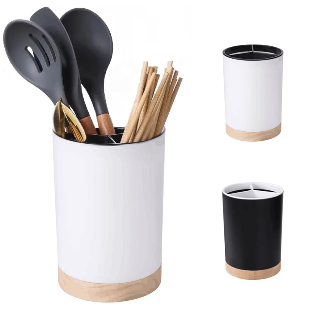 Plastic Chopstick Spoon Storage Rack Detachable Utensil Holder