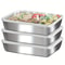 Stainless Steel Food Storage Containers, Leakproof & Stackable with Clear Lids for Home, Camping & Meal Prep