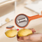 Fruit and Vegetable Peeler with Storage Box, Double-Sided Stainless Steel Multi-Functional Kitchen Tool