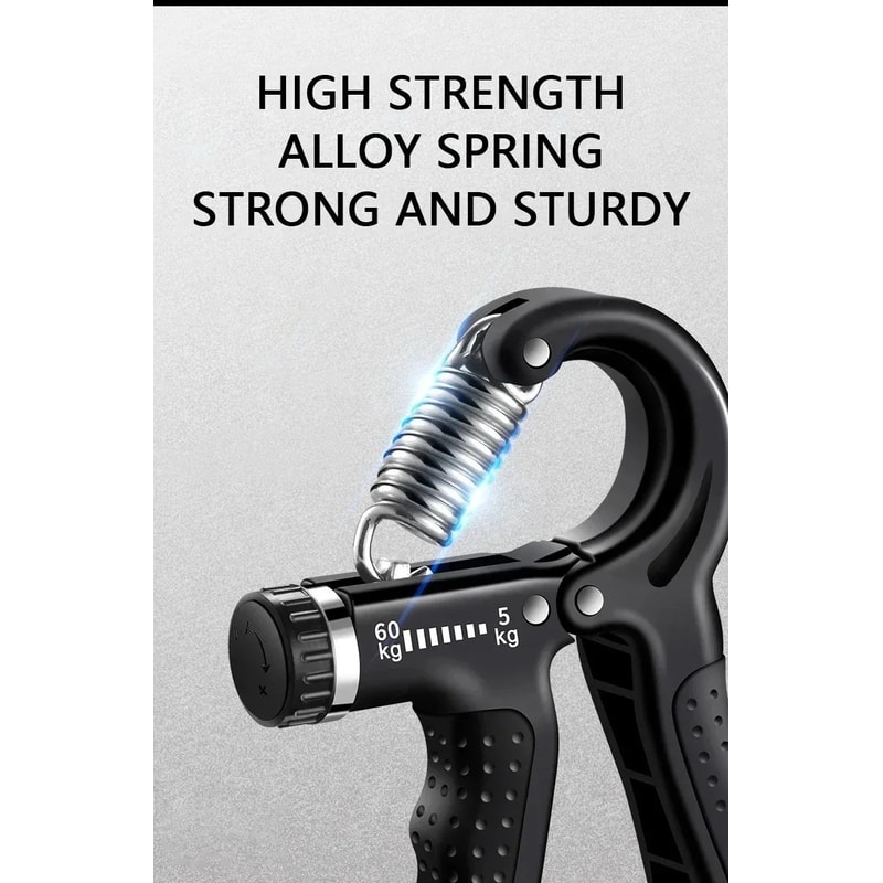 Hand Grip Trainer With Counter, Adjustable Wrist And Forearm Exerciser