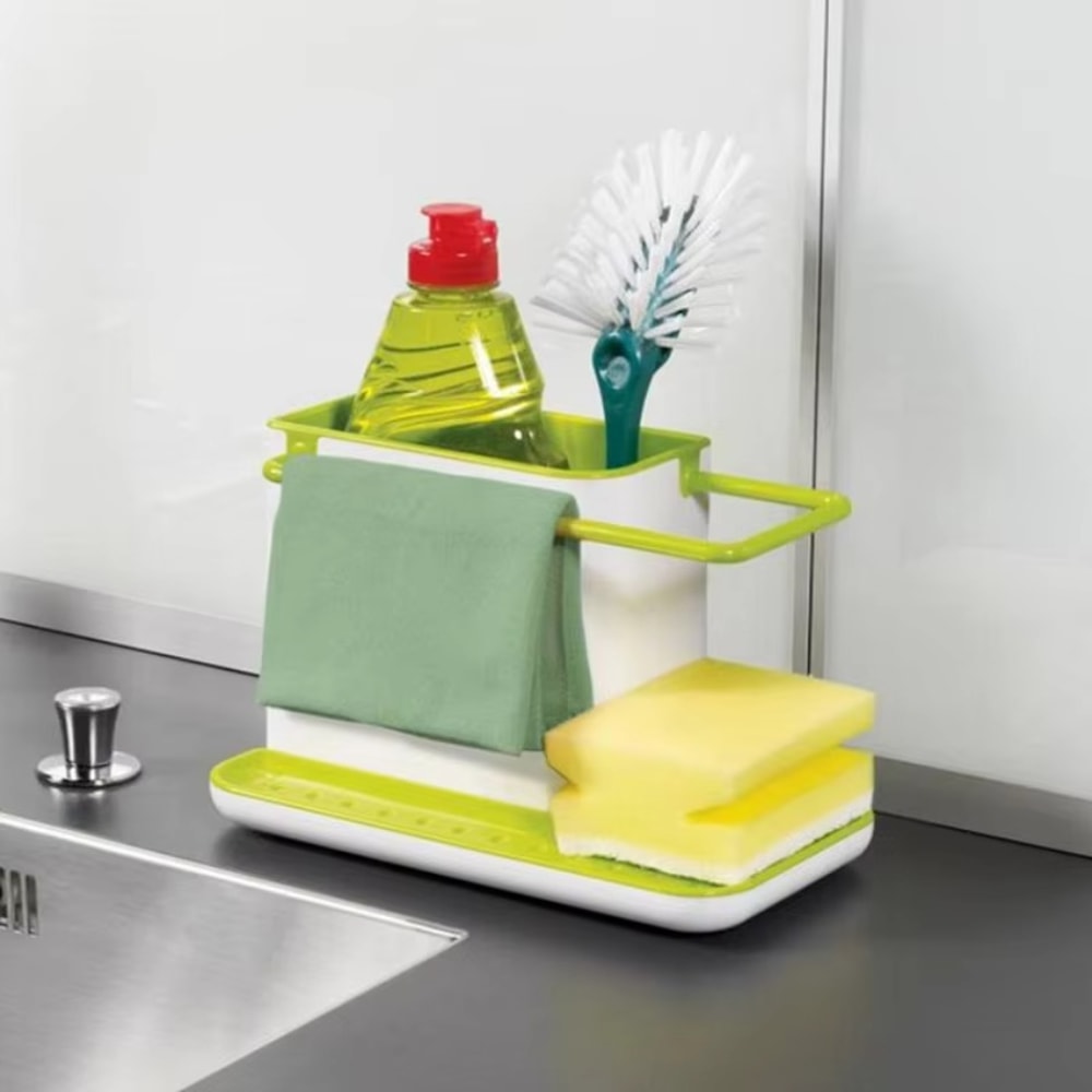 Dishwashing Cloth Rack, Drip Sink Box Kitchen Tools Organizer