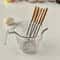 Wooden Handle Whisk Stainless Steel Mini Egg Beater Cake Mixer For Kitchen 2
