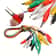 Test Leads Alligator Clips, Double-ended Crocodile Clips, Roach Clip Jumper for Electrical Work