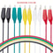Test Leads Alligator Clips, Double-ended Crocodile Clips, Roach Clip Jumper for Electrical Work
