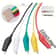Test Leads Alligator Clips, Double-ended Crocodile Clips, Roach Clip Jumper for Electrical Work
