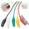 Test Leads Alligator Clips, Double-ended Crocodile Clips, Roach Clip Jumper for Electrical Work