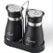 Adjustable Refillable Salt and Pepper Shakers, Kitchen Glass Spice Bottle Set with Pour Holes, Spice Dispenser